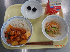 今日の給食