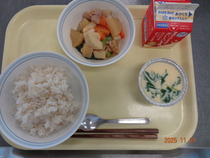 今日の給食