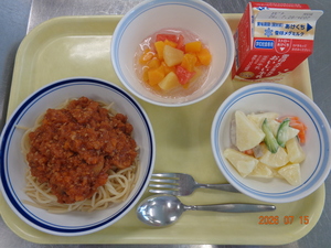 今日の給食