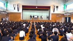 生徒会朝礼での表彰