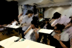 正しい歯磨きの仕方について学びました。