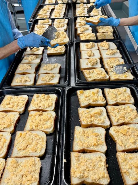 たまごとチーズのトースト