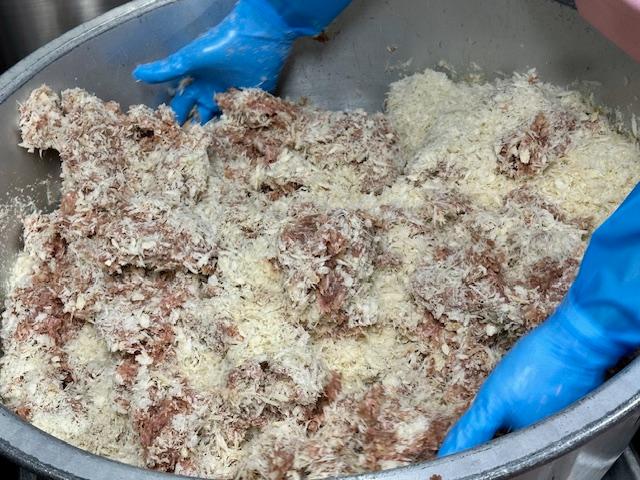 むろあじハンバーグ