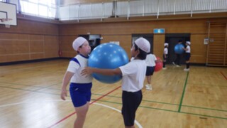 ペアで力を合わせて頑張っています！
