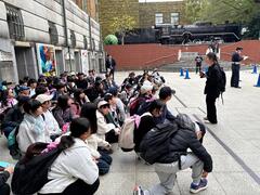 上野公園、　国立科学博物館の見学