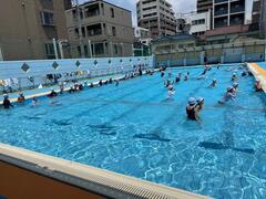 水泳の学習の様子