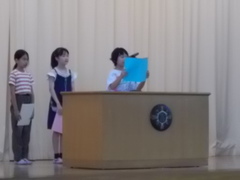 終業式の様子