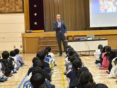 キャリア教育講演の様子