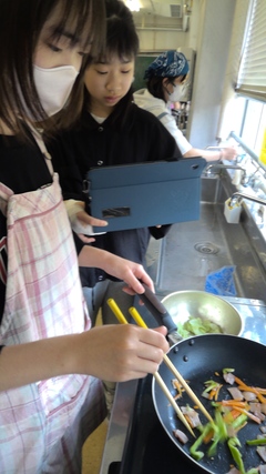 調理実習の様子