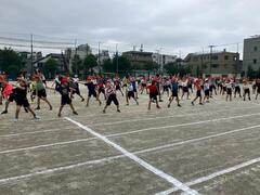 矢口中学校練習の様子