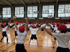 体育館練習の様子